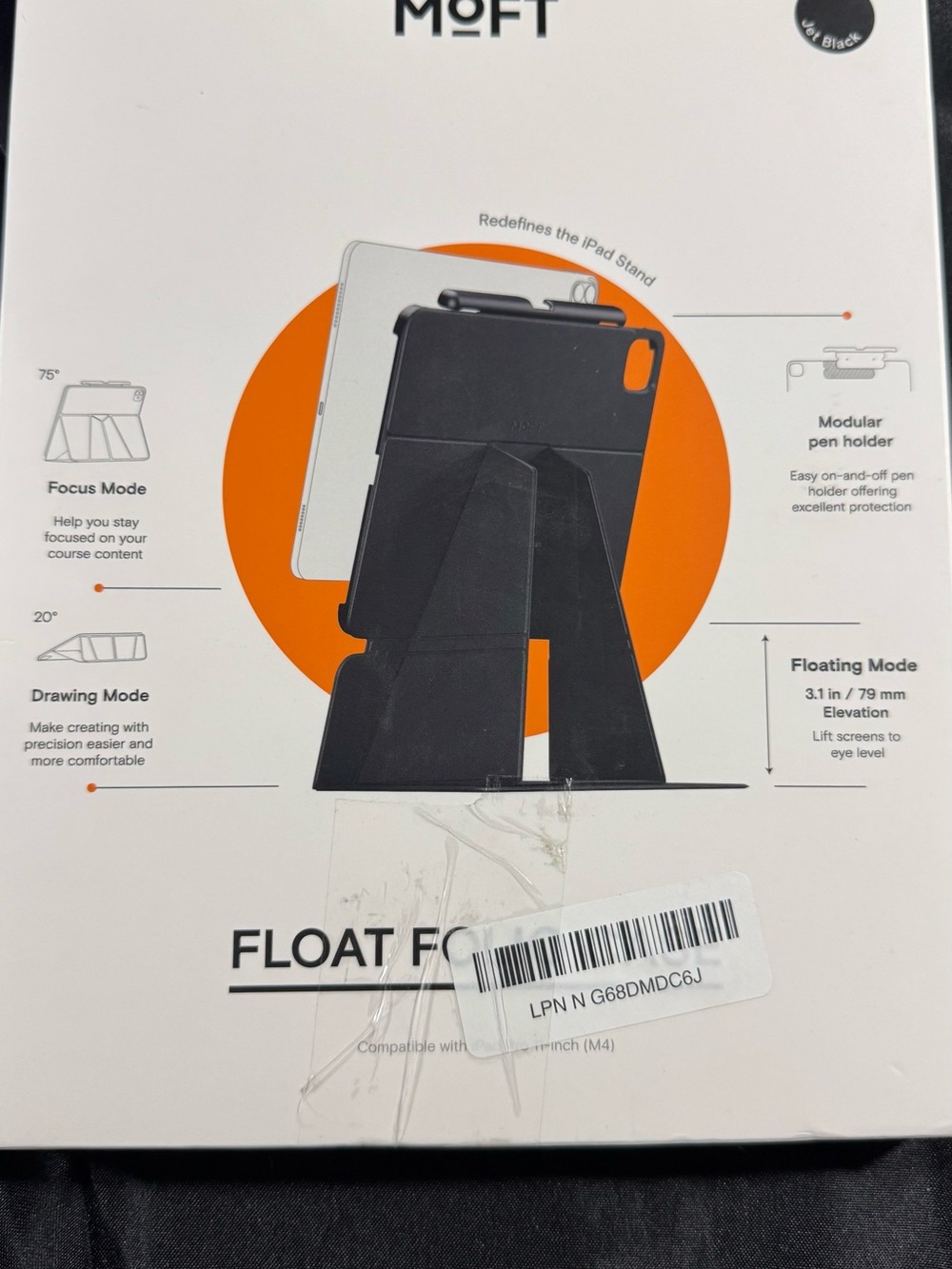 MOFT Dynamic Folio Case for iPad Pro 11" M4 M5 Silm Magnetic Stand Jet Black
